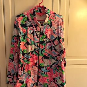 Lilly Pulitzer Leona Zip-Up Jacket Honda Classic